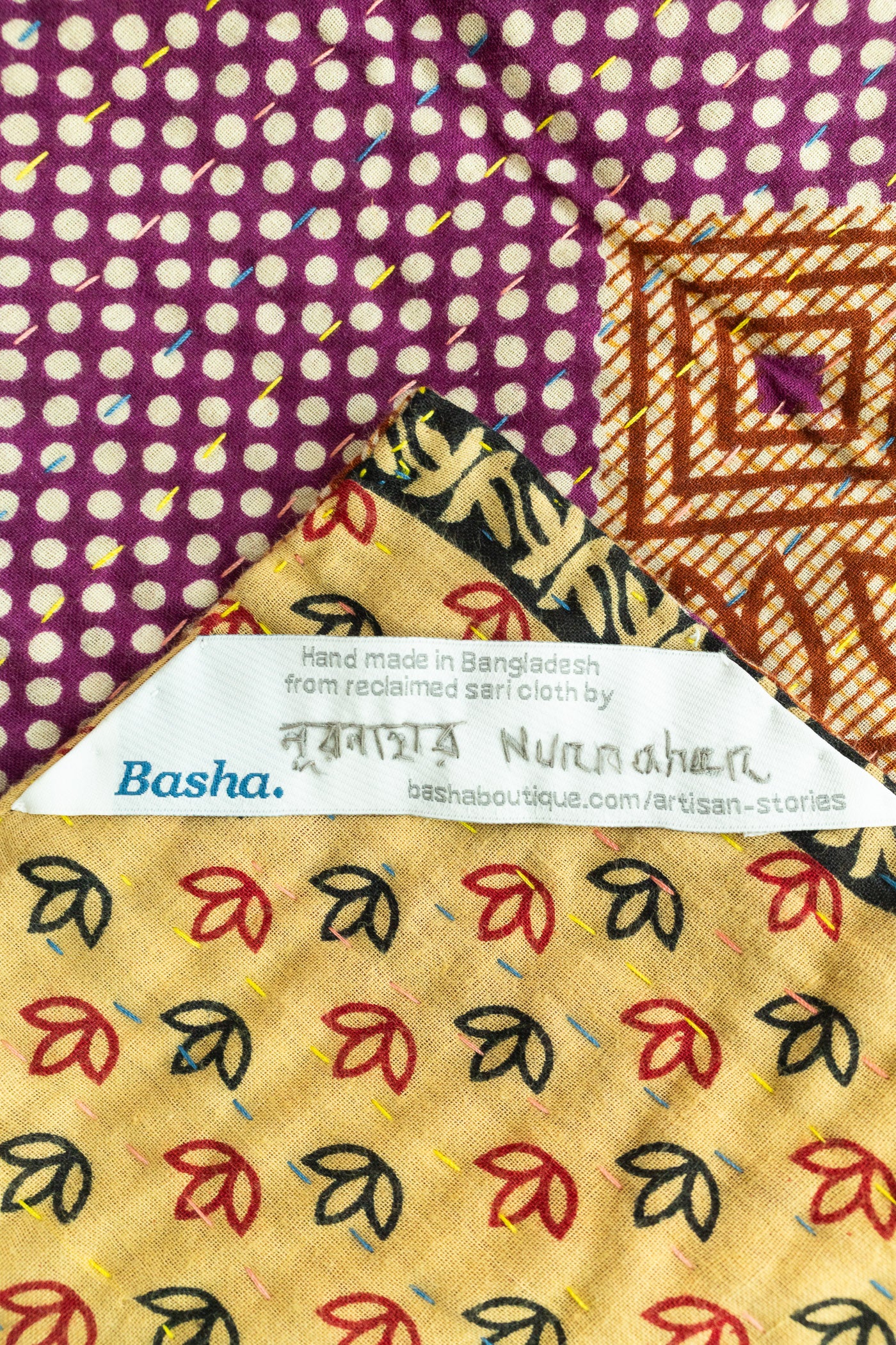 Writer Kantha Throw Blanket