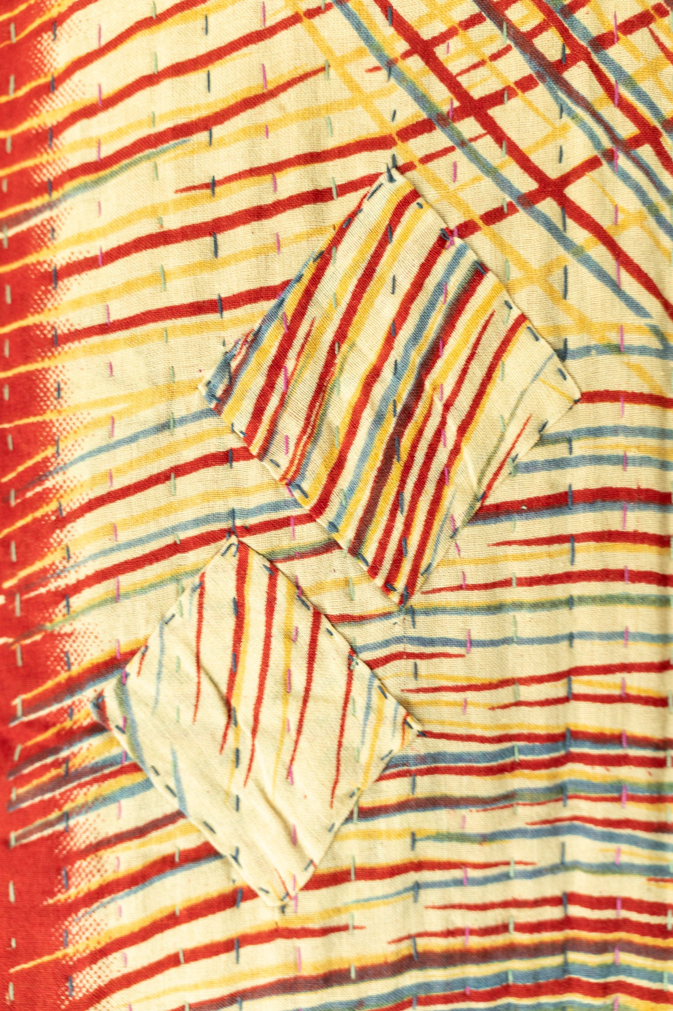Yearning Kantha Throw Blanket