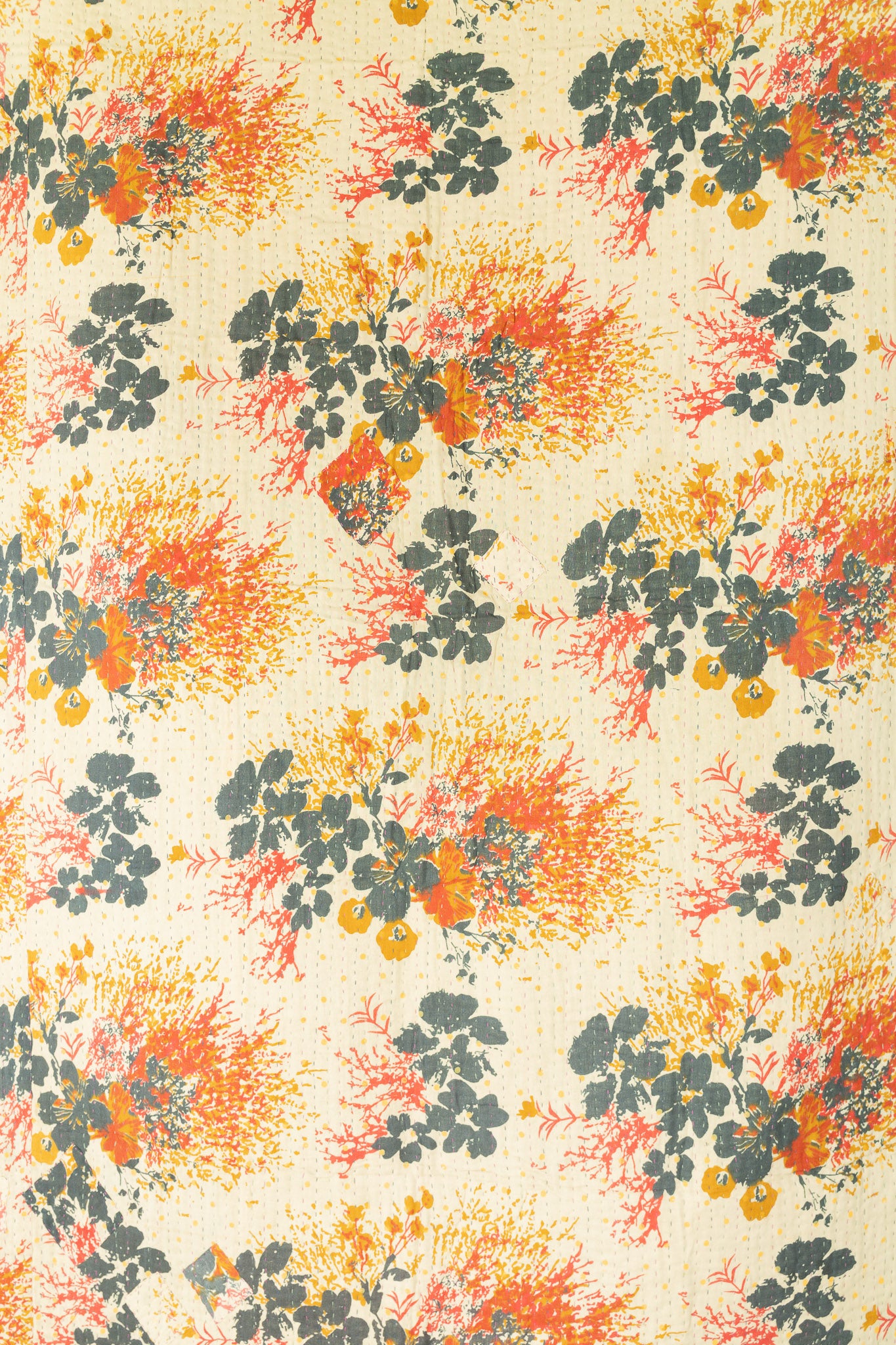 Yearning Kantha Throw Blanket