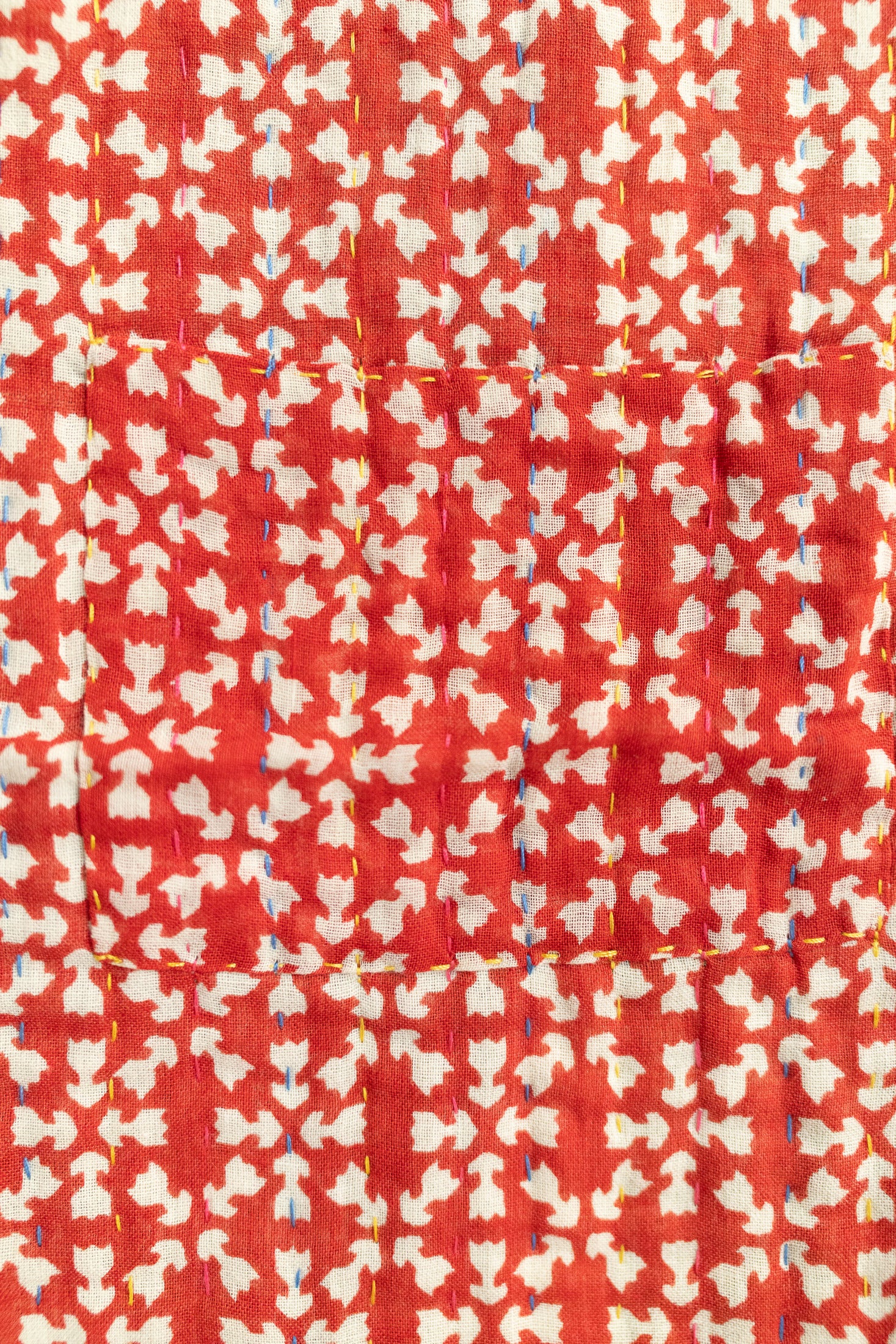 Yuletide Holiday Kantha Blanket