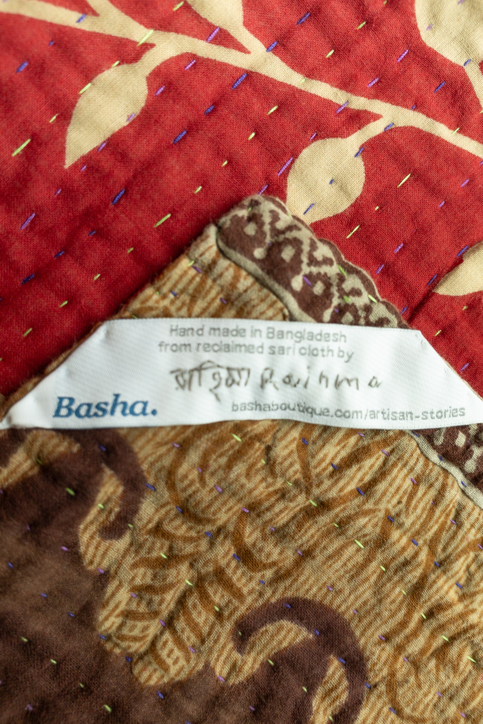 Zinnia Kantha Throw