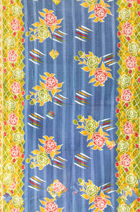Zinnia Kantha Throw Blanket