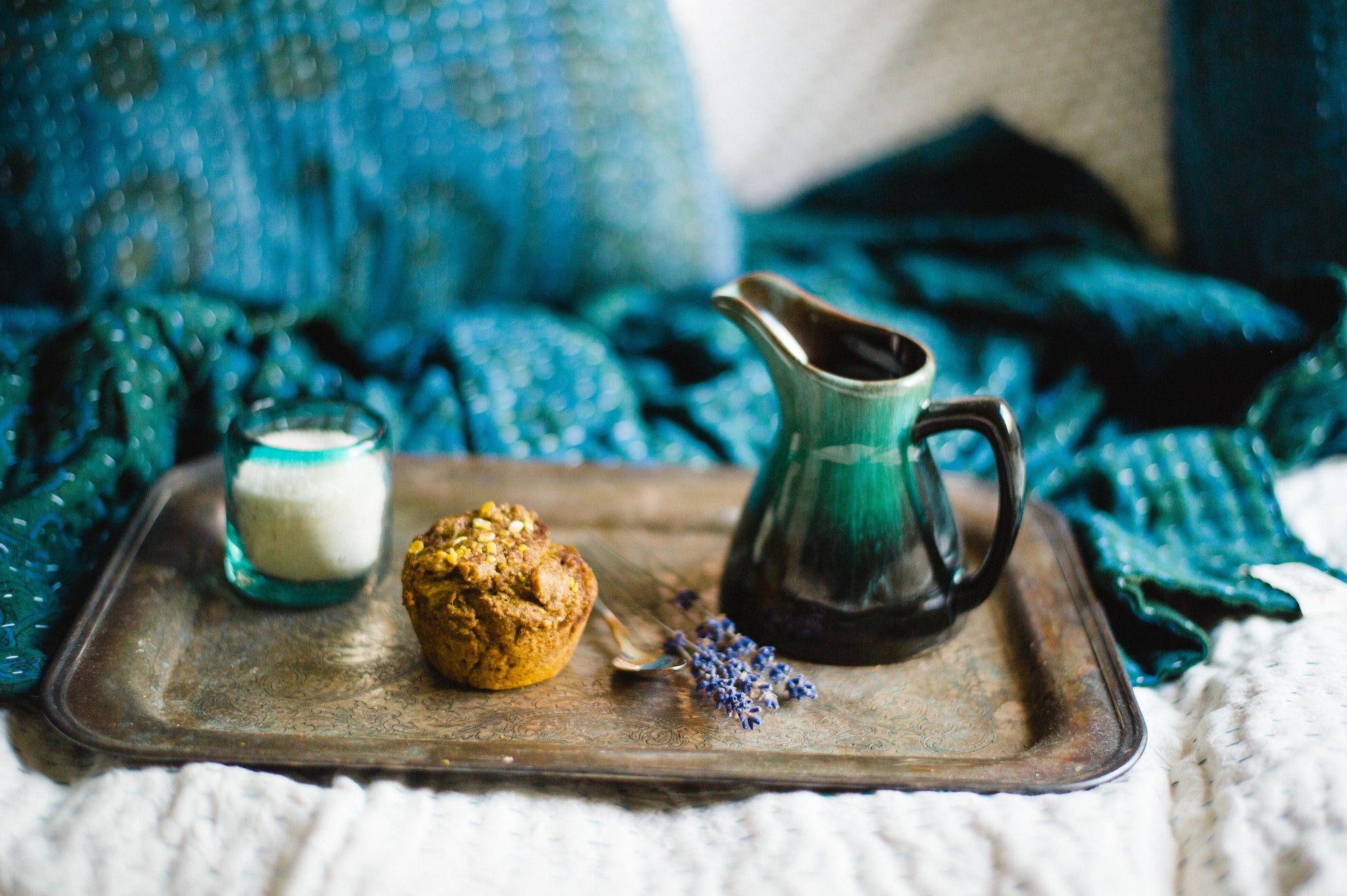 Queen & King Size Hand-Dyed Indigo Kantha | Navy Quilt Bedding