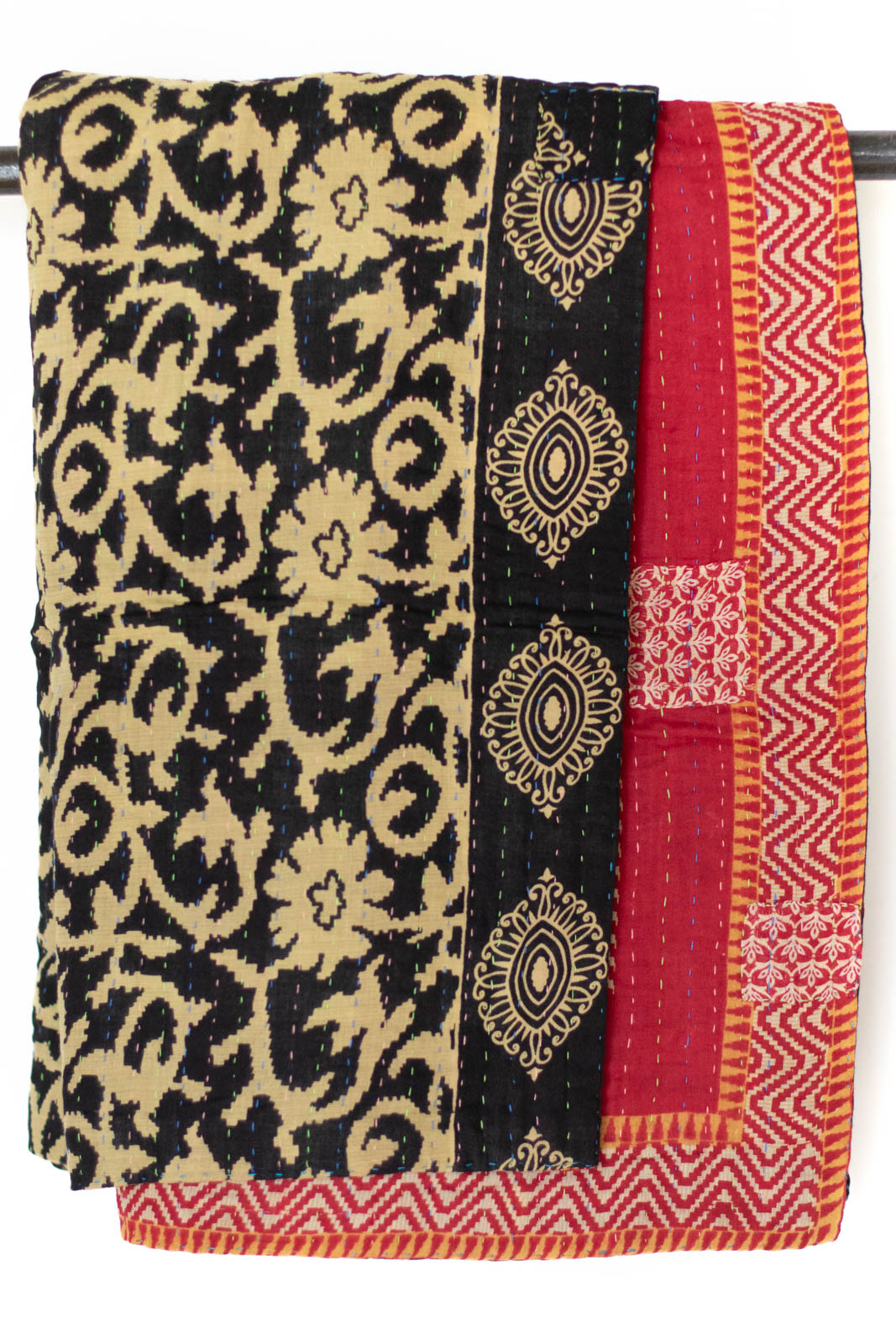 Kantha Throw Bed Quilt