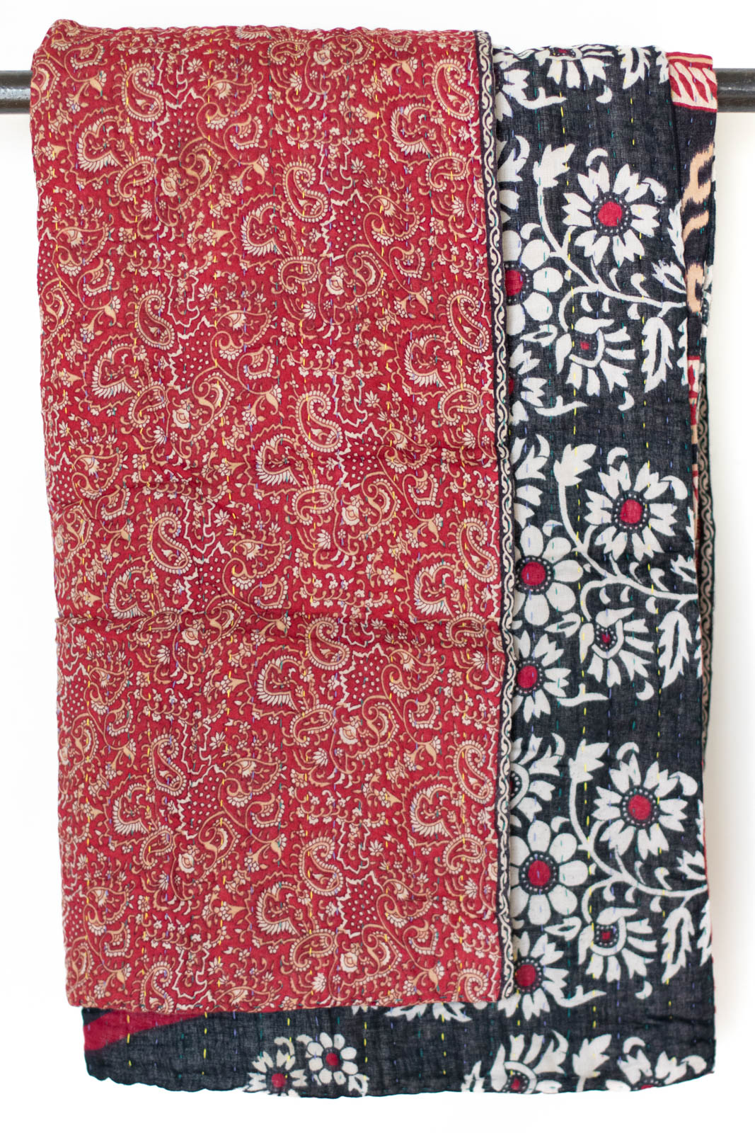 Kantha Throw Bed Quilt