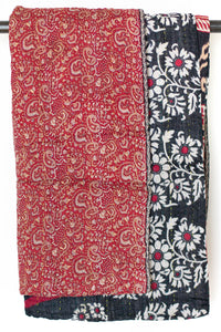 Kantha Throw Bed Quilt