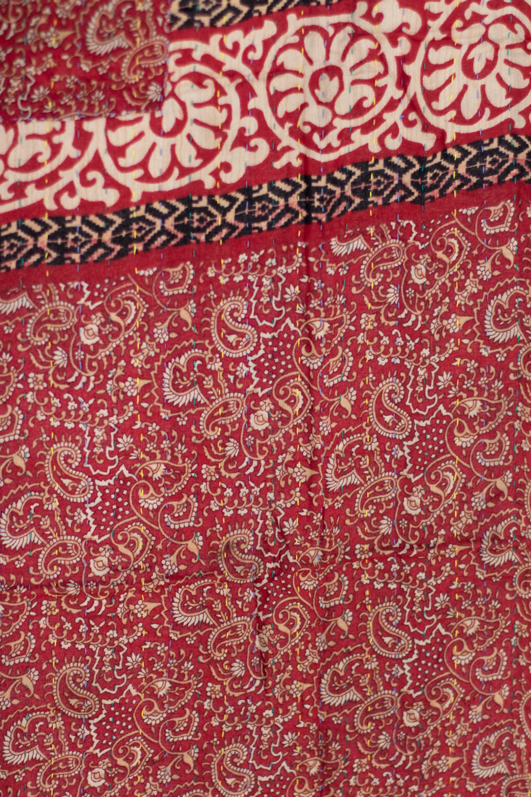 Upwards Kantha Throw