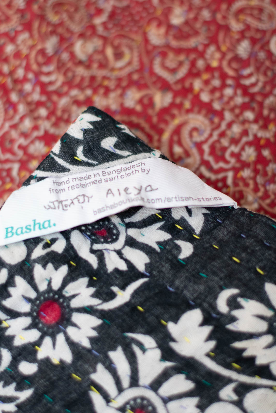 Upwards Kantha Throw