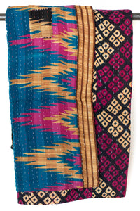 Kantha Throw Bed Quilt