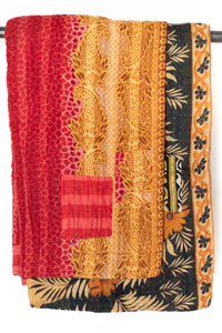 Kantha Throw Bed Quilt