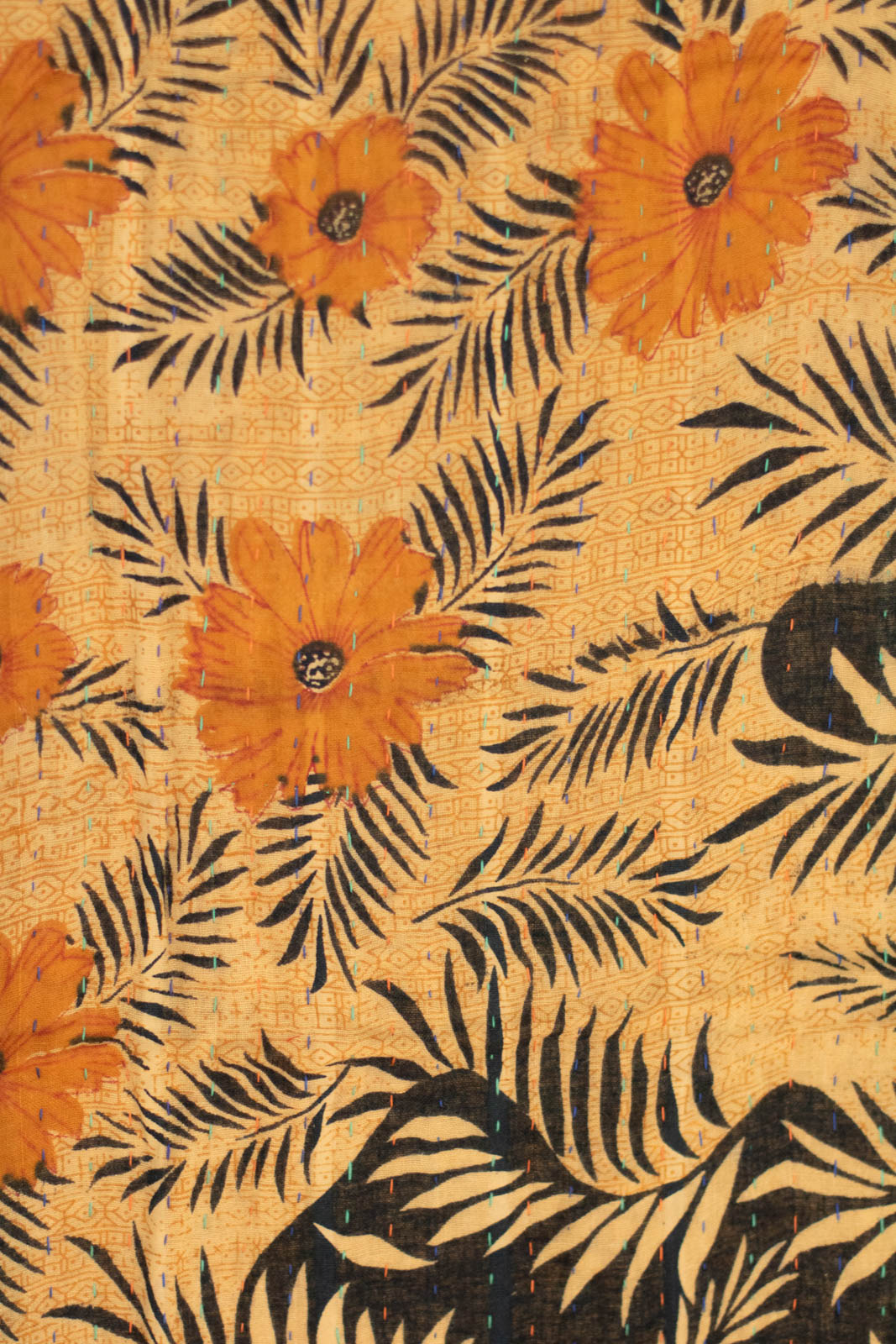 Chart Kantha Throw