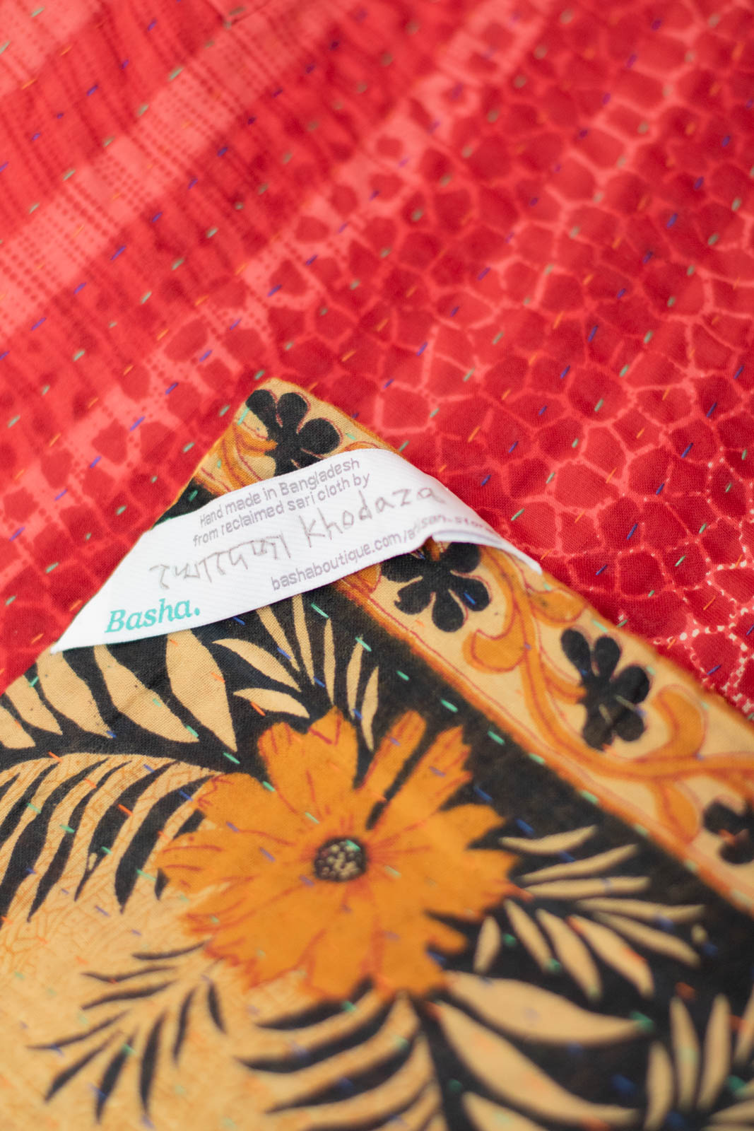 Chart Kantha Throw