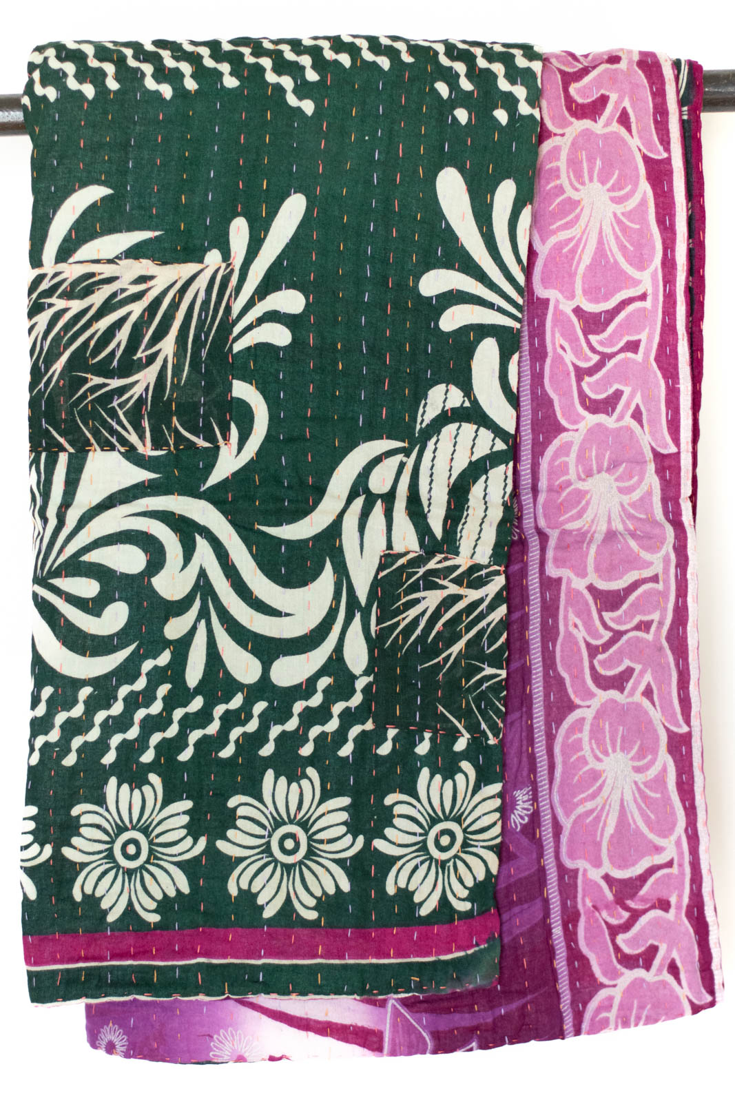Kantha Throw Bed Quilt