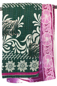 Kantha Throw Bed Quilt