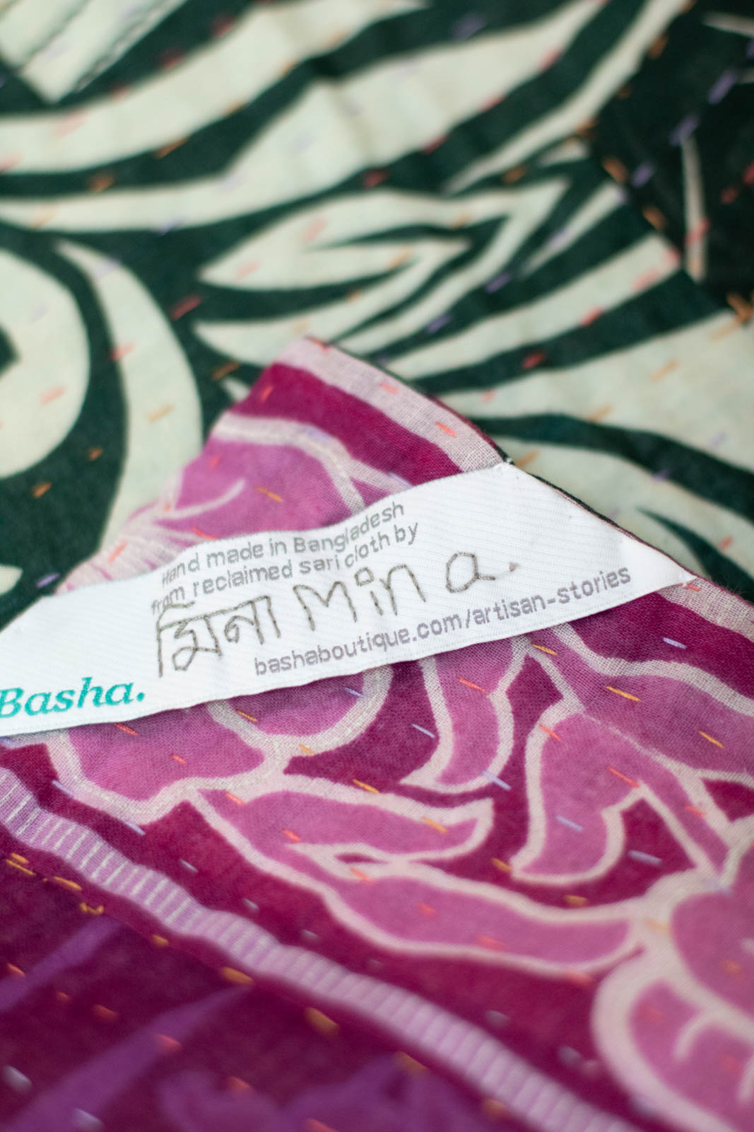 Course Kantha Throw