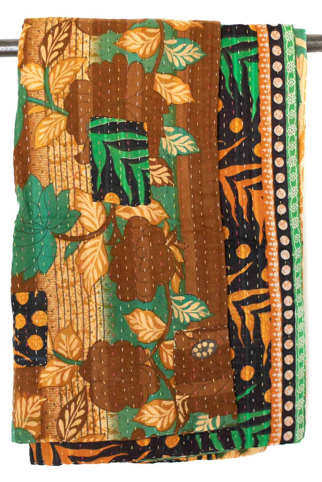 Kantha Throw Bed Quilt