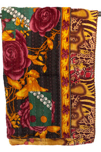 Kantha Throw Bed Quilt