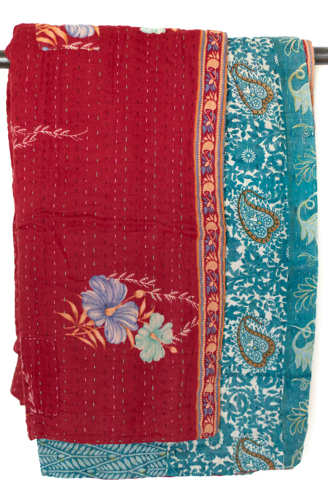 Kantha Throw Bed Quilt