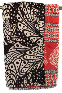 Kantha Throw Bed Quilt
