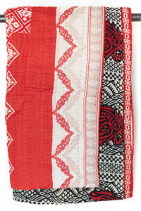 Kantha Throw Bed Quilt