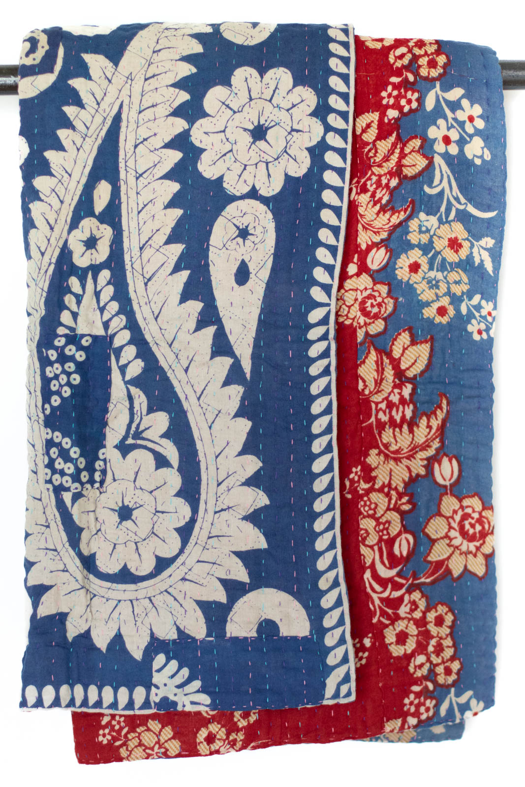 Kantha Throw Bed Quilt