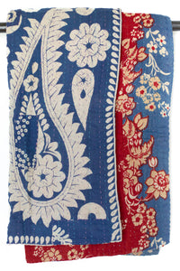 Kantha Throw Bed Quilt
