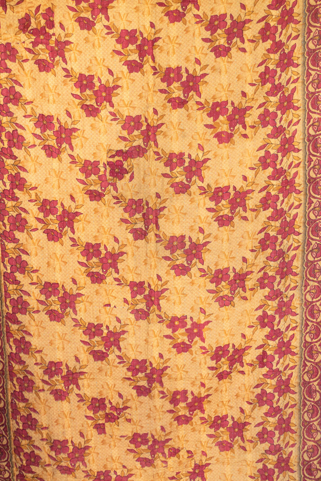 Striking Kantha Throw