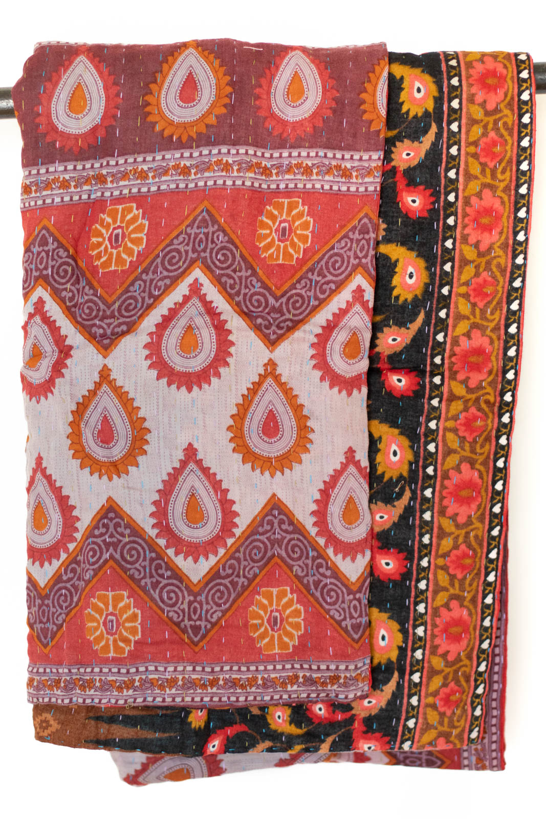 Kantha Throw Bed Quilt