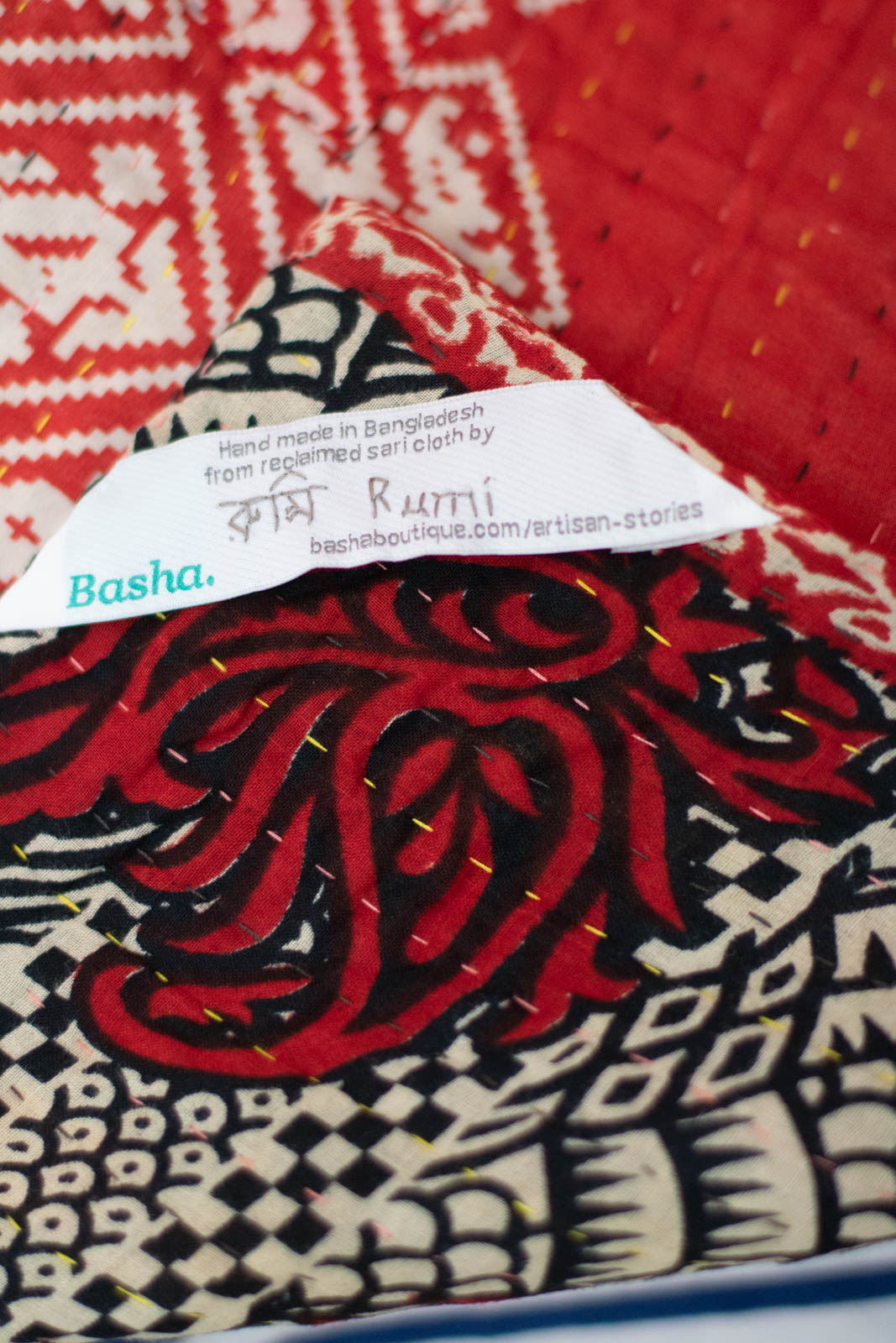 Above Kantha Throw