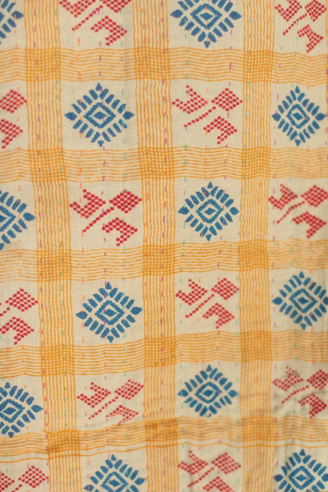Scale Kantha Throw