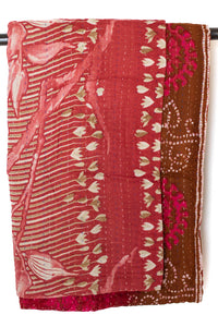 Kantha Throw Bed Quilt
