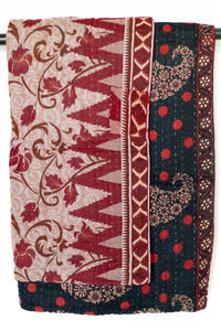 Kantha Throw Bed Quilt