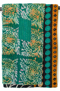 Kantha Throw Bed Quilt