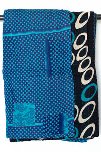 Kantha Throw Bed Quilt