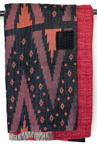 Kantha Throw Bed Quilt