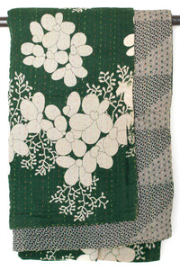 Kantha Throw Bed Quilt
