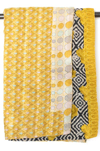 Kantha Throw Bed Quilt
