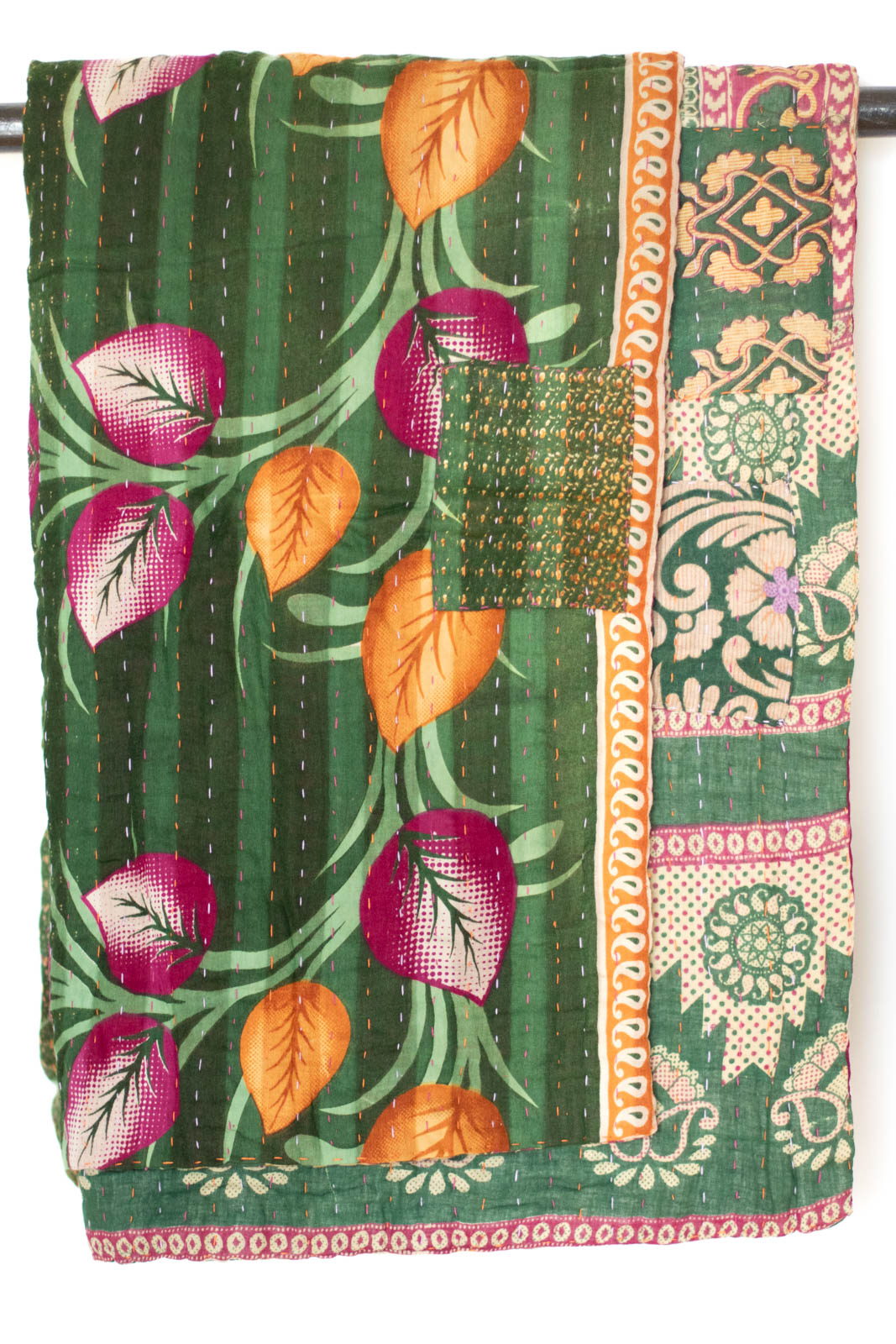 Kantha Throw Bed Quilt