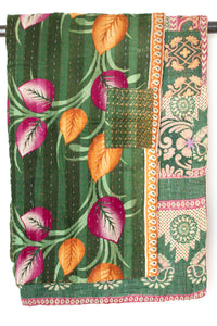 Kantha Throw Bed Quilt