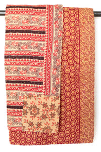 Kantha Throw Bed Quilt