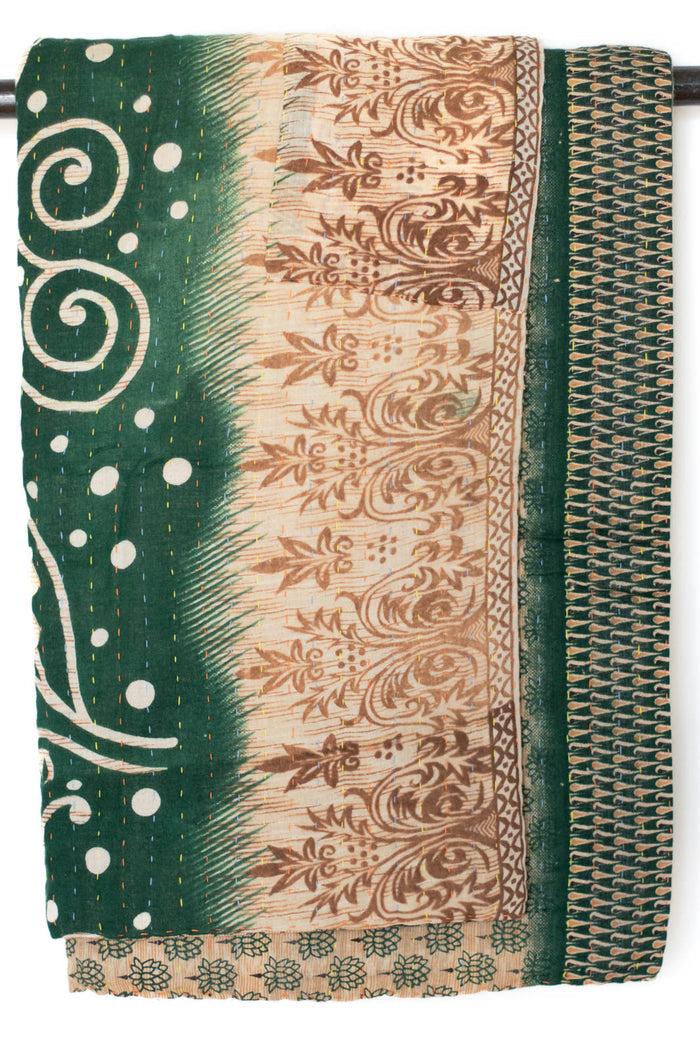 Kantha Throw Bed Quilt