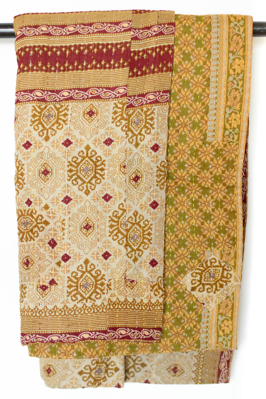Kantha Throw Bed Quilt