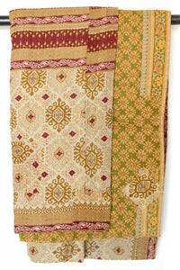 Kantha Throw Bed Quilt