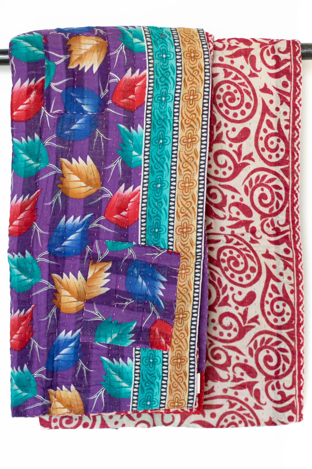 Kantha Throw Bed Quilt