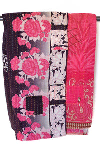 Kantha Throw Bed Quilt