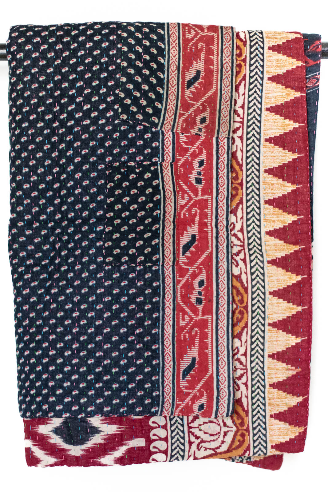 Kantha Throw Bed Quilt
