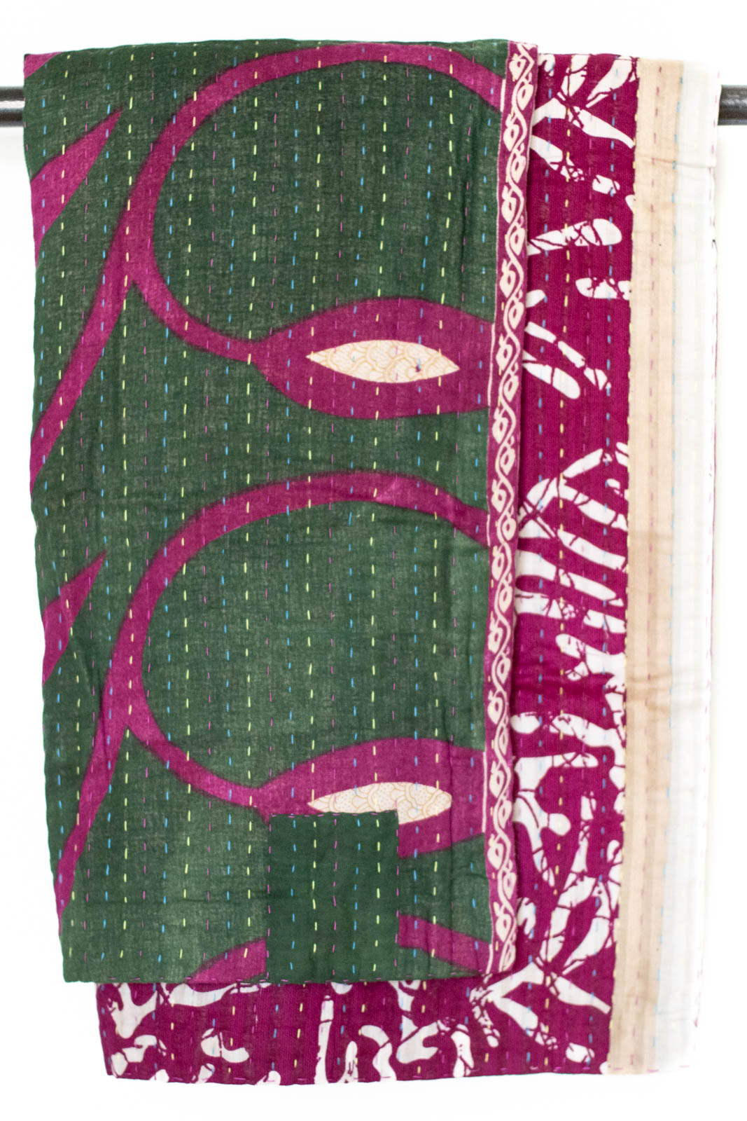 Kantha Throw Bed Quilt