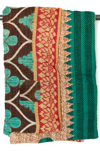 Kantha Throw Bed Quilt