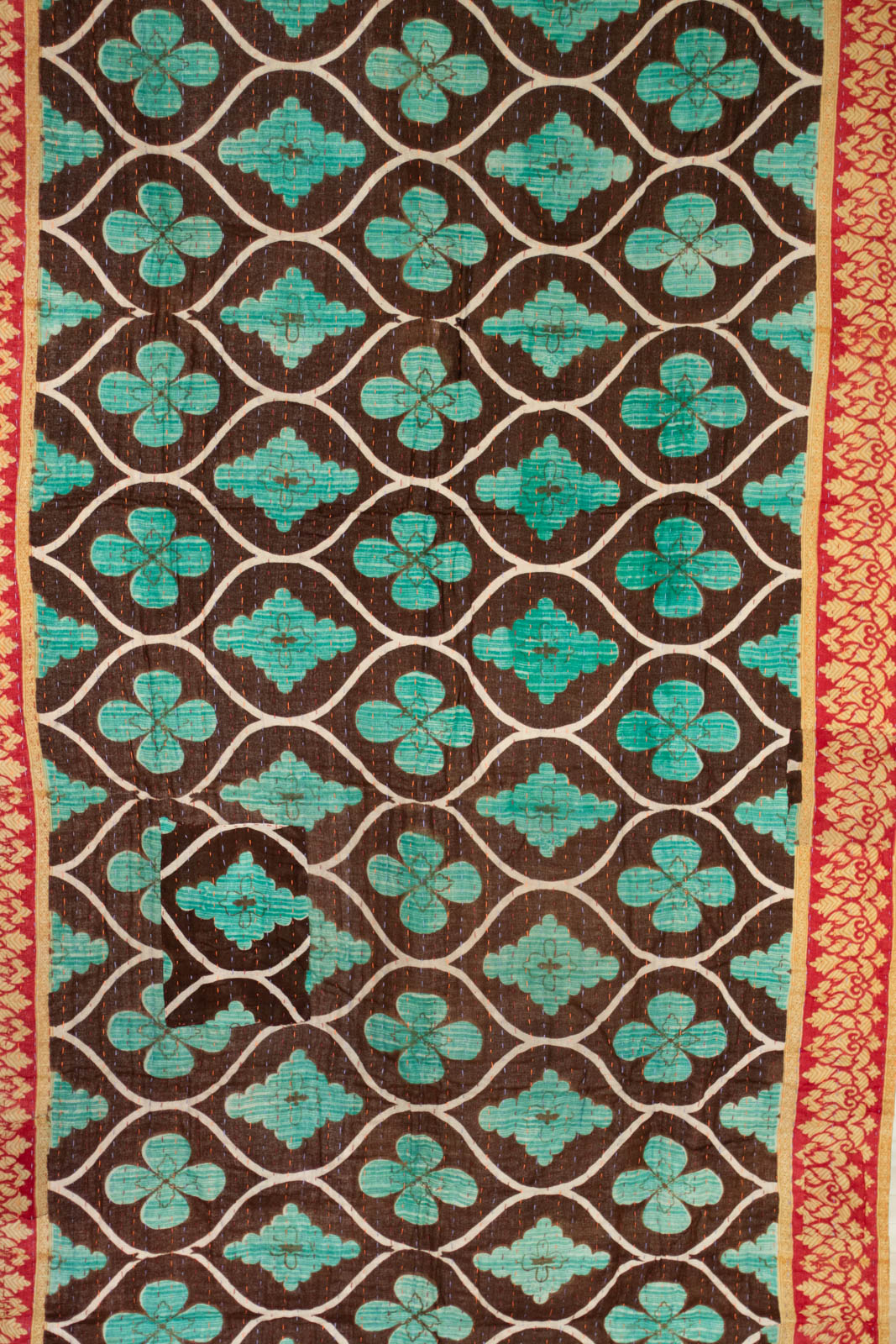 Vivacious Kantha Throw