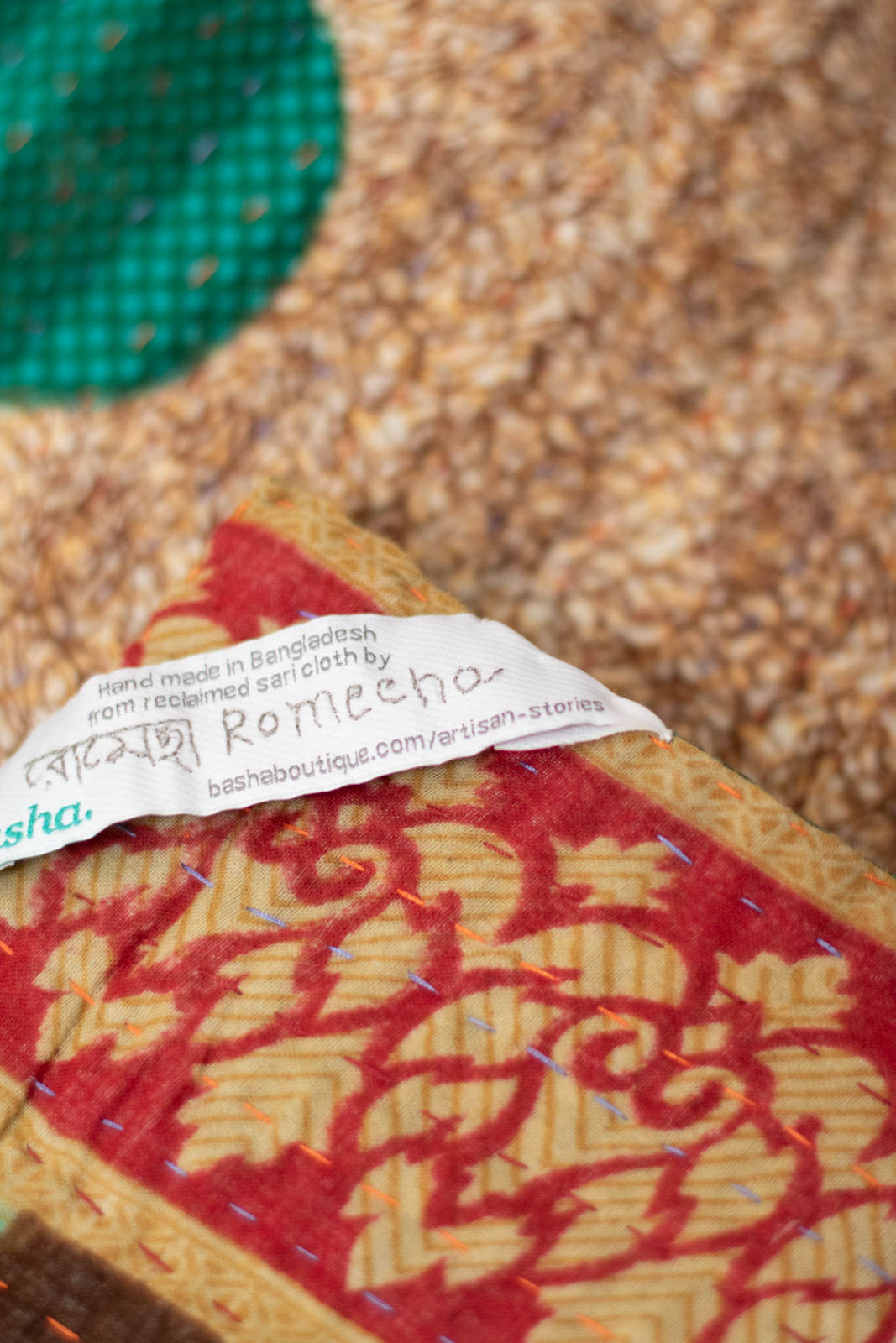 Vivacious Kantha Throw